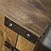 Home Accent Furnishings Tucker 58 Inch Barn Door Fireplace Tv Stand in Barnwood