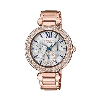 Sheen Analog Silver Dial Women's Watch-SHE-3061PG-7BUDF (SX227)