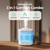 Homvana H103 Humidifier 1.5 L Top-Fill 3-in-1 Night Light Auto Mode view 2