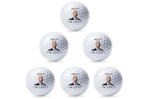 EZTZMCN Help I'm Lost Joe Biden Funny Golf Ball Joe Biden Golf Balls Humorous President Golf Ball with Joe Biden Novelty Golf Ball Great Gift Idea for Golfer Dad Mom Friends Shite Golfers