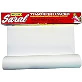 Saral Paper Corp Wax Free Transfer Paper - White - 12 inches x 12 Foot Roll