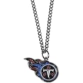 NFL Siskiyou Sports Fan Shop Tennessee Titans Chain Necklace with Small Charm 22 inch Team Color