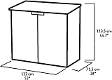 Keter Store it Out Nova Garden Storage Shed 132x71.5x113.5cm Grey view 7