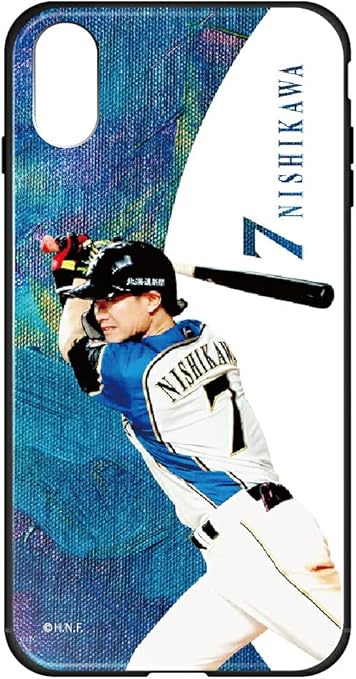Amazon Iphonexr ケース ガラスハイブリッド スマホケース アイフォンxr アイフォンテンアール カバー かっこいい おしゃれ プロ野球 選手 北海道日本ハムファイターズ 公式グッズ 3133 D 西川 遥輝 デザイン 柄 印刷 プリント 背面 カバー 9h硬度 強化ガラス Tpu