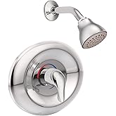 Moen Chateau Chrome Eco-Performance Shower Trim Set, Featuring Showerhead and Shower Lever Handle with Escutcheon (Posi-Temp 