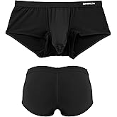 ZONBAILON Men's Bulge Enhancing Brief Dual Pouch Underwear Breathable Bikini’s Boxer Modal Trunk