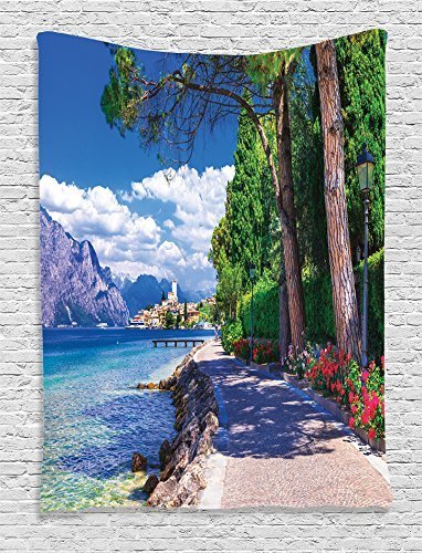 Supersoft Fleece Throw Blanket Cottage Collection Scenic Of Lago