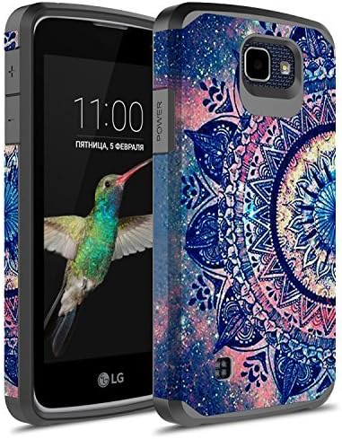 LG K4 Case, LG Optimus Zone 3 Case, LG Spree Case,LG Rebel LTE Case, kaesar Slim Hybrid Dual Layer Armor Defender Protective Cover for LG Optimus Zone 3 / LG K4 / LG Spree / LG Rebel (Slim Mandala)