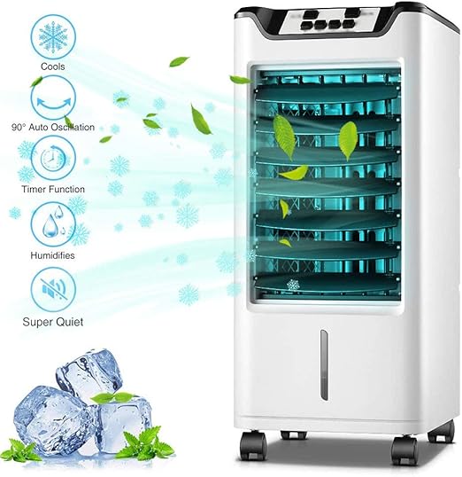 portable indoor evaporative air cooler