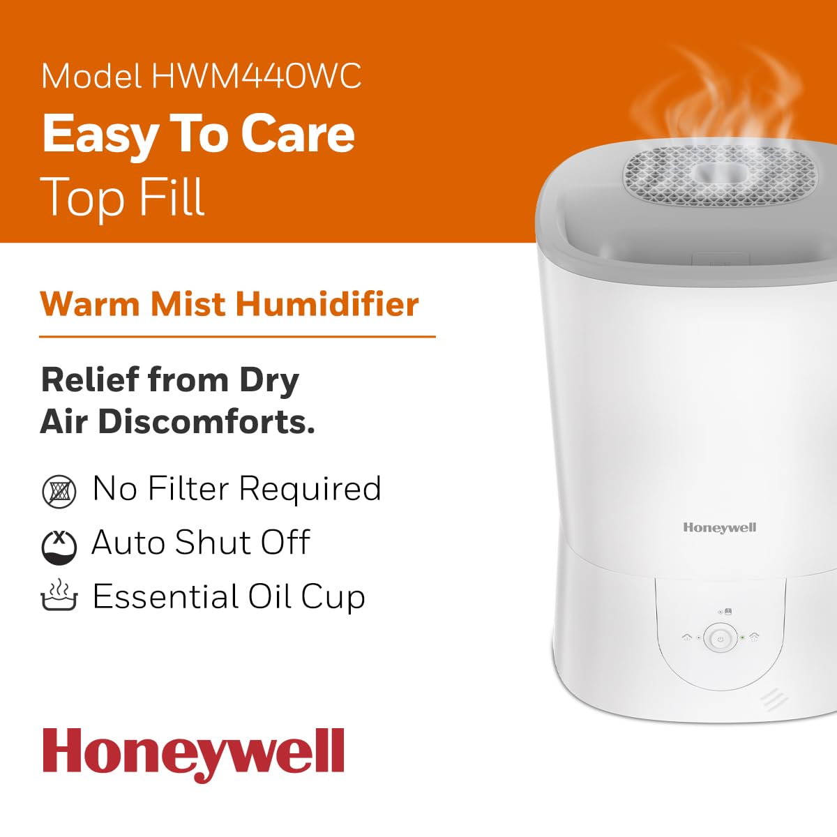 Warm Mist Humidifier - 1.5 Gallon, Top Fill