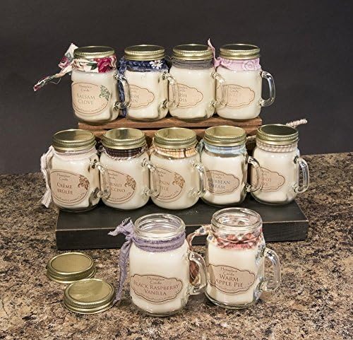(2 Pack) Homeplace Candle - 4 oz. 100% Soy Candle - SM. Mason Jar Mug - CHOOSE SCENT