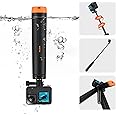 TELESIN 4 Voies Selfie Bâton Avec Trépied Poignée Pôle Pour GoPro Hero Insta360 DJI Action Téléphone Intelligent Action Caméra Accessoires - 5