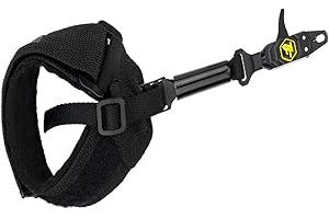 Tru-Fire Patriot Flex Archery Compound Bow Release - Adjustable Black Wrist Strap