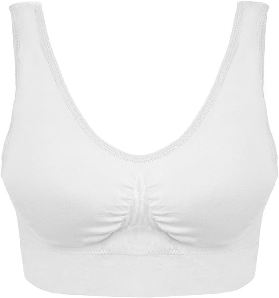 Boolavard TM Comfort Sports Bra in Black/White/Beige