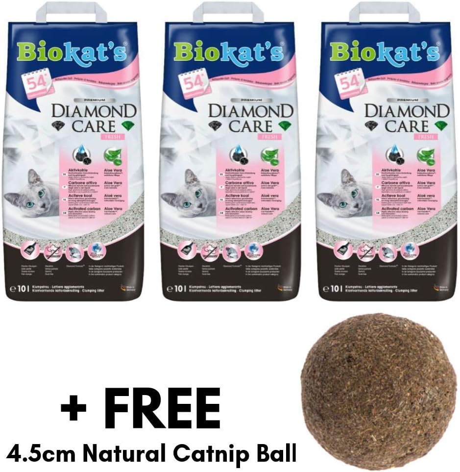 Biokat Diamond Care Fresh Cat Litter 30L Scented Antibacterial