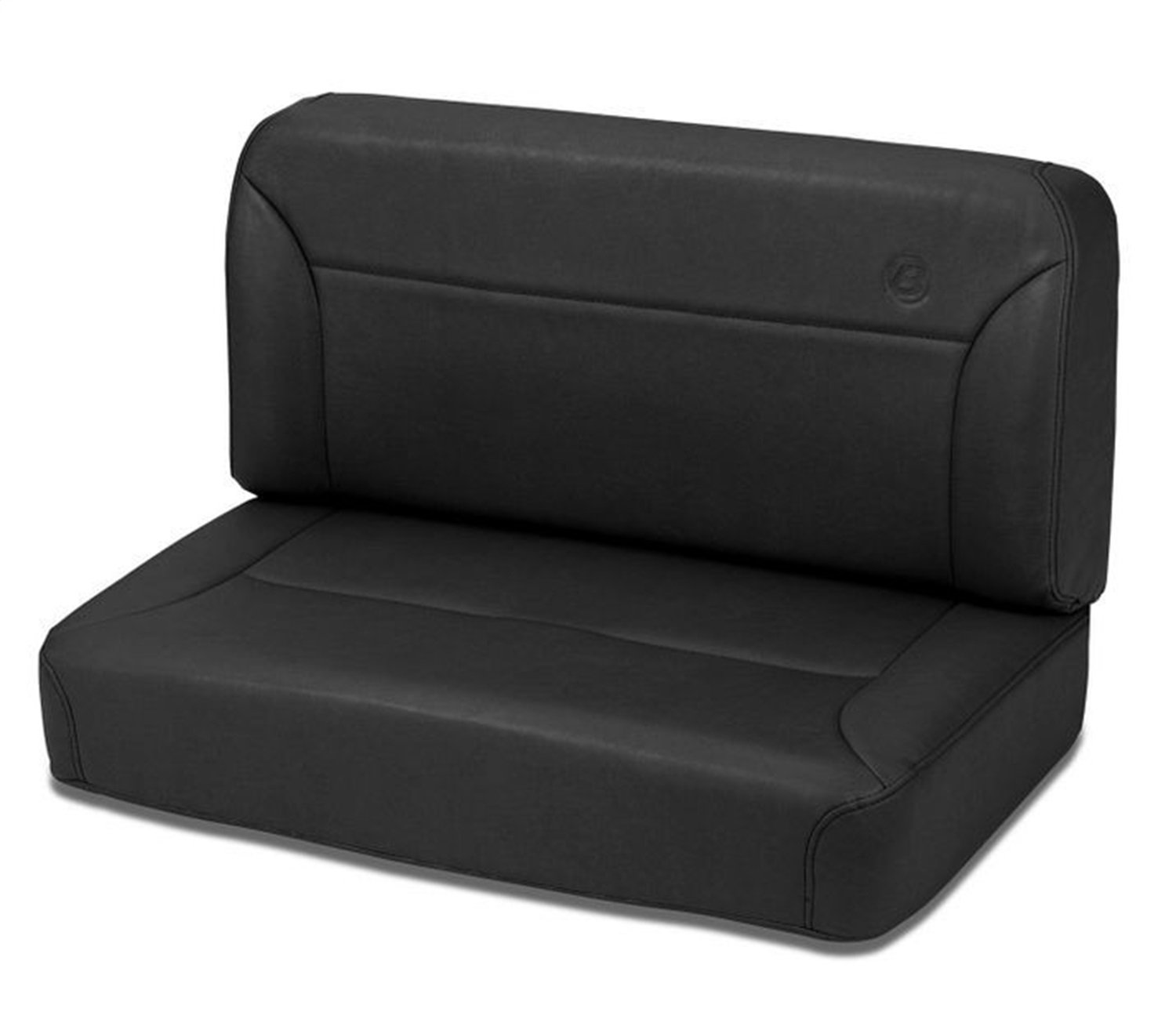Bestop 39437-15 TrailMax II Black Denim All-Vinyl Fixed Rear Bench Seat for 1955-1995 CJ5, CJ7 and Wrangler YJ