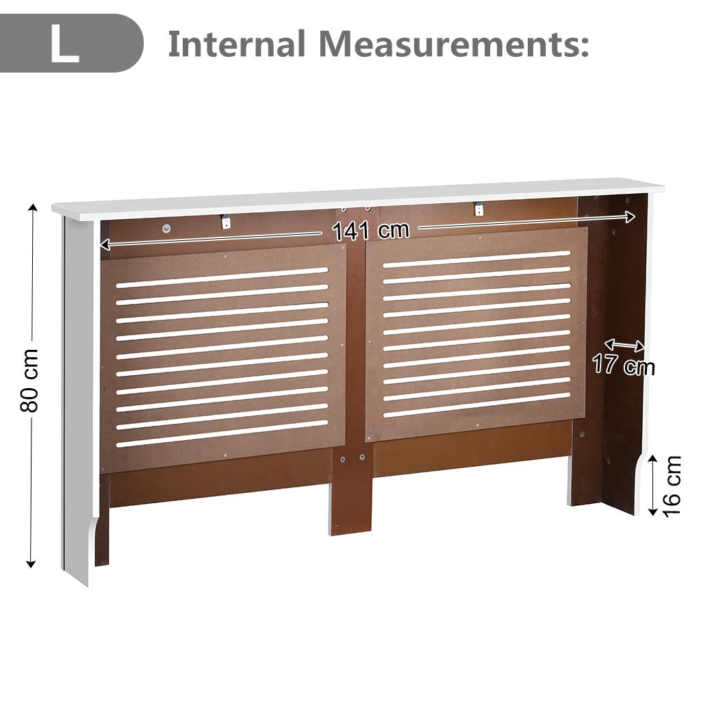 Mueble Para Radiador Pintado Dise ntilde o Moderno Color Blanco Tablero