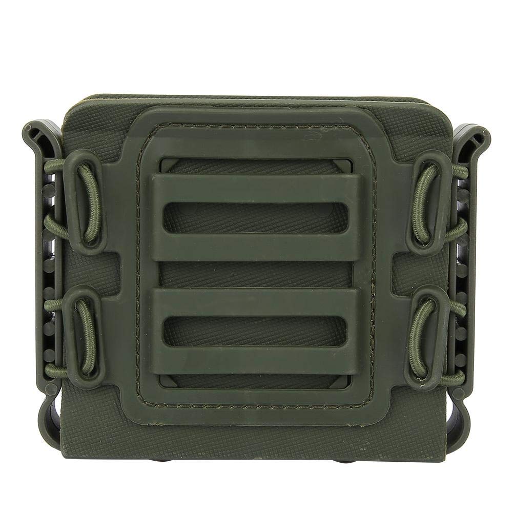 Magazine Holder, Mag Pouch Magazine Carrier Soft TRP Material Magazine Pouch Mag Carrier Mag Holder Dual Belt Clip Design for 5.56mm or 7.62mm Cartridge Clip(green)