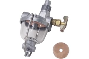 NENKUTEN Glass Fuel Sediment Bowl Assembly AM3100T 355142R91 for John Deere 1010 320 330 40 420 Farmall IH Tractor Cub A B C Super 100 140 200 Allis Chalmers D14 D17 Replaces AT326991 61782C91 235560