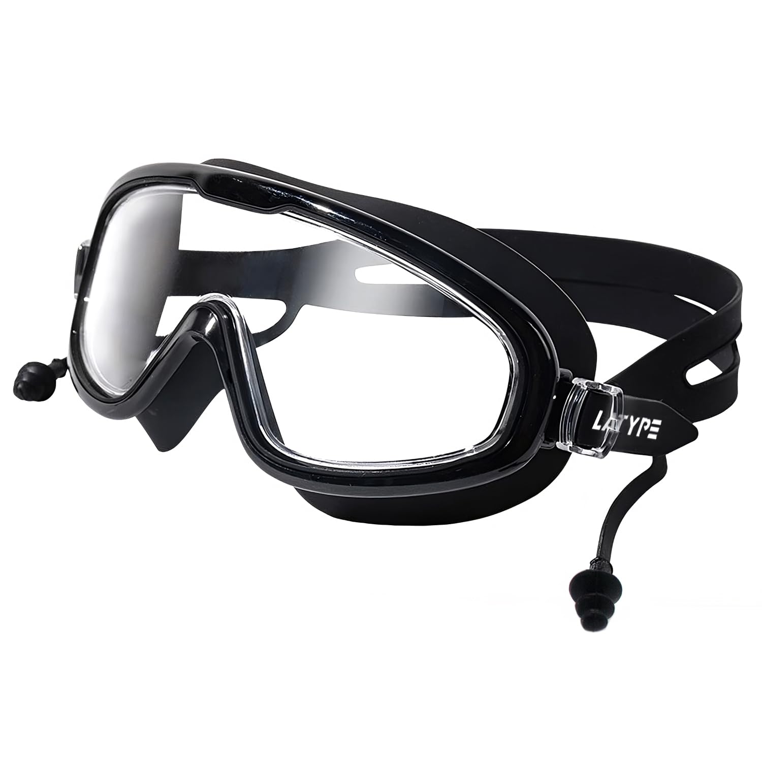 Photo 1 of (youth) LaType Swim Goggles Snorkel Diving Mask, Anti-Shattered Lens (youth) (Black)
