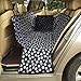 HAOCOO Pet Seat Cover Waterproof and Washable for Cars, SUV, Vans & Trucks (Black-Paw Prints )