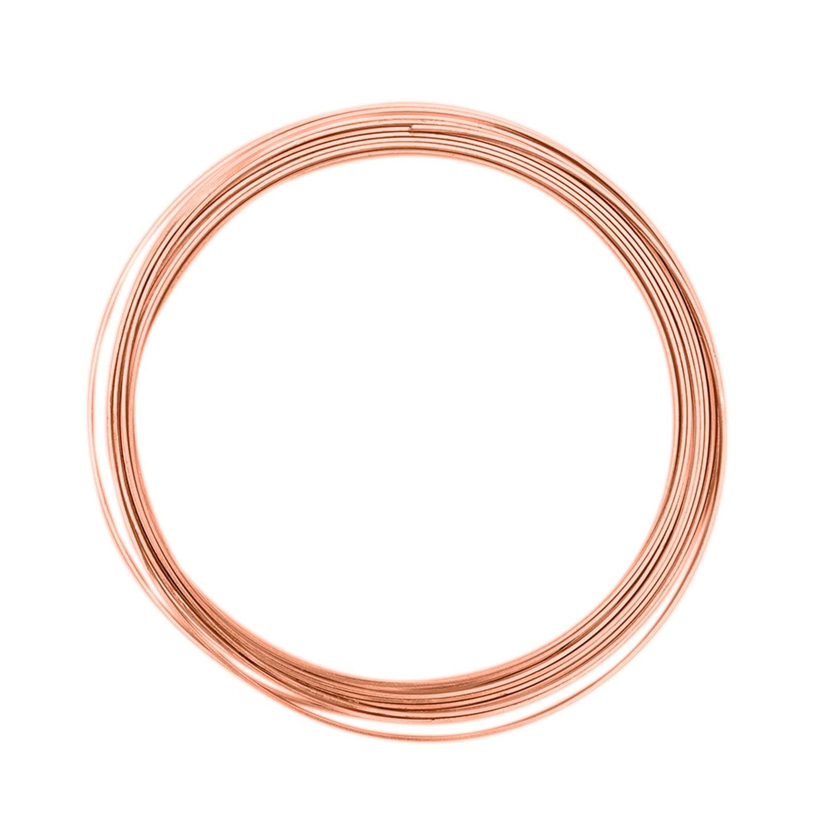 Vaessen Creative Aluminium Craft Wire Flat 0.2" (5 mm) x 0.04" (1 mm) x 0.14" (3,5 mm) Orange Copper - Flexible Metallic Wire for Crafting, Flower Arranging, Jewellery Making and Modelling