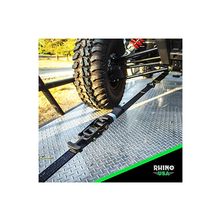 RHINO USA Heavy Duty Vehicle Tie Down Kit 11,128lb Guaranteed Break