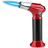 Butane Kitchen Torch Lighter Cooking Refillable Torch with Adjustable Flame and Safety Lock for Desserts BBQ Kitchen (Butane 