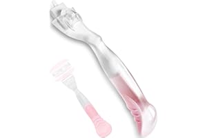 TIEEC Replacement Razor Handle Compatible with Gillette Venus - Non-Slip Ergonomic Grip, Pink Handle Only (Fits Most Venus Blades) (1)