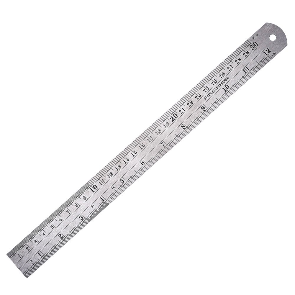 EBoot Stainless Steel Ruler 12 Inch With Conversion Table on Galleon