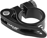 TRIWONDER Bike Seat Post Clamp 28.6/31.8/34.9mm Quick Release Black