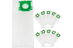 10-Pack 6629ER Vacuum Bags for SEBO Airbelt K Series Vacuums, 4-Layer Ultra Filterbox with Caps #6629ER Vacuum Cleaner Bags 1