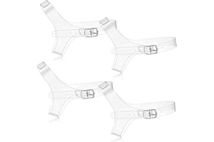 Xinnun 2 Pairs Shoe Straps for Heels Clear Detachable Shoe Belt Ankle Strap Women's Anti Loose Shoelace High Heel Accessories(Classic Style)