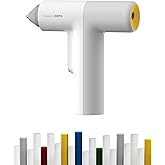 HOTO Easyflow Hot Glue Gun, Cordless Glue Gun with 40 Sticks, 30s Fast Preheating, 3000mAh, One-Hand Auto Dispensing, Anti-Sc