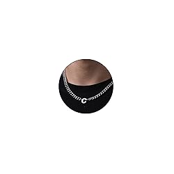 DuoDiner Letter C Necklace for Men Boys Silver