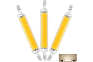 3Pcs 78mm R7S LED Bulb Dimmable 10W Double Ended Bulbs 100W Halogen Equivalent 120V T3 10W r7S Base Lights 360°Beam Angle Lig