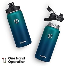 Half Gallon Insulated Water Bottle with 2-in-1 Lid