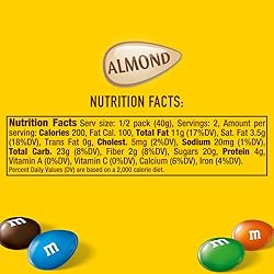 M&M'S Almond Chocolate Candy, Full Size 2.83 oz