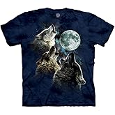 The Mountain Men's Three Wolf Moon Short Sleeve Tee