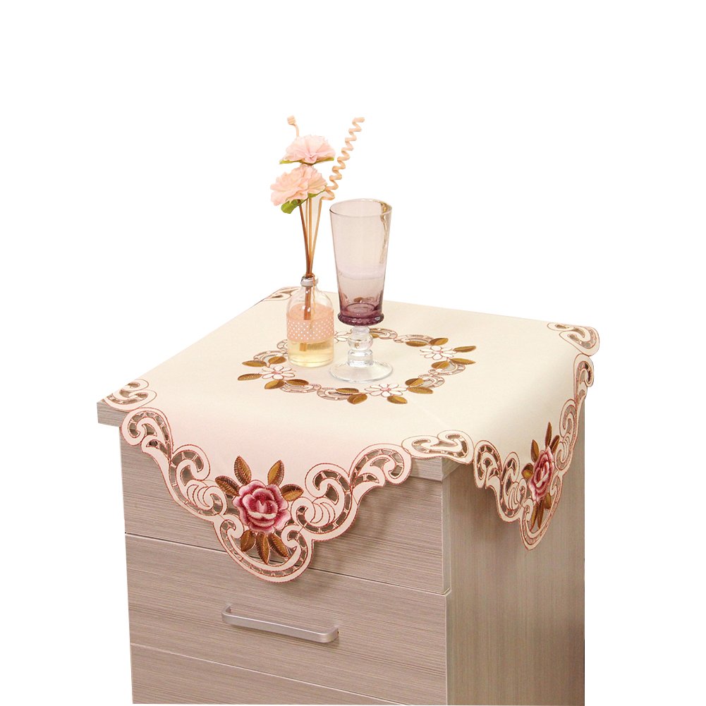 Eanshome Kitchen Dining Room Patio Embroidered Fabric Table Chair Seat Cushions And Chair Back Tablecloths