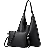 Koisgext Soft Vegan Leather Shoulder Handbags Hobo Bags for Women Large Tote Bag for Work Travel
