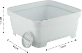 Minky 11L Washing Up Bowl with Plug & Strainer Speckled White UK Made view 2