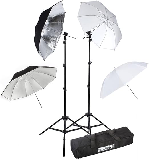 Fovitec StudioPRO Off Camera Speedlight Flash Photography Kit (2) Translucent