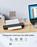 Phomemo M08F Thermal Printer Portable Wireless A4 Inkless Bluetooth Printer view 3