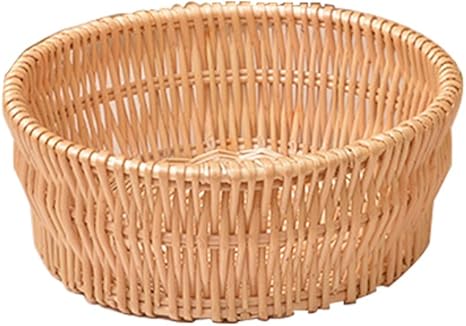 Amazon バスケット 収納かご 藤編みバスケット 収納ラタン 手作り 小物入れ 目隠し収納 お しゃれバスケット コットン素材の内布付き 木色 かご バスケット オンライン通販