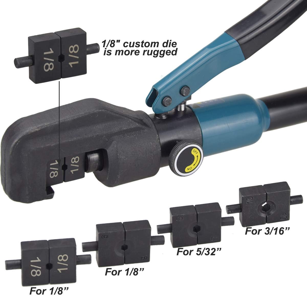 Wire Rope Swaging Tool Lulultn Custom Hydraulic Hand Crimper Tool for 1