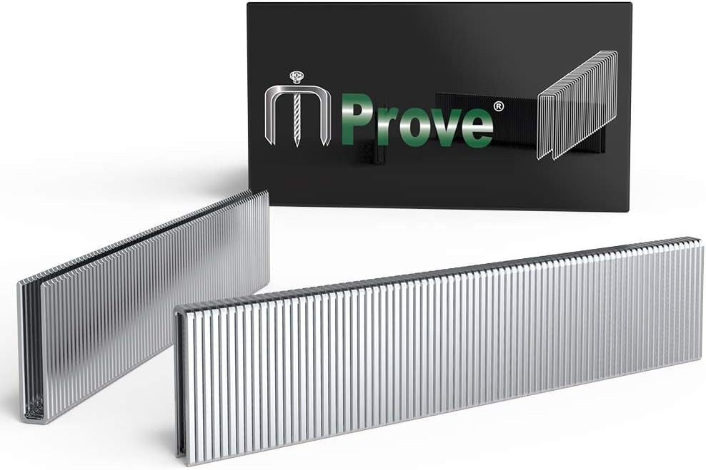 Mprove 18 Gauge Narrow Crown Finish Staples 1/4in (6mm) by 7/8in (22mm