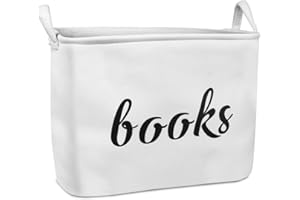 GIRVEM Books Storage Basket, Organizer Box for Baby, Kids or Pets - Storage Bins