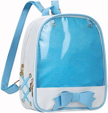 Amazon Co Jp Kiraholl リボン付き 痛バッグ リュック 透明