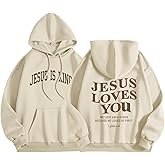 Sulayesh Christian Jesus Loves You Hoodies Women Religious Faith God Jesus Is King Sweatshirts Bible Verse Inspirational Tops